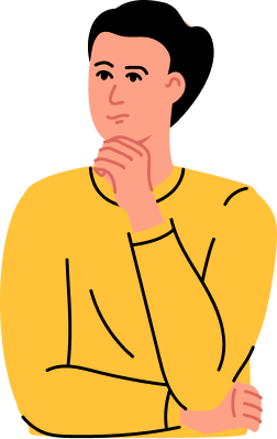 Thinking person illustration